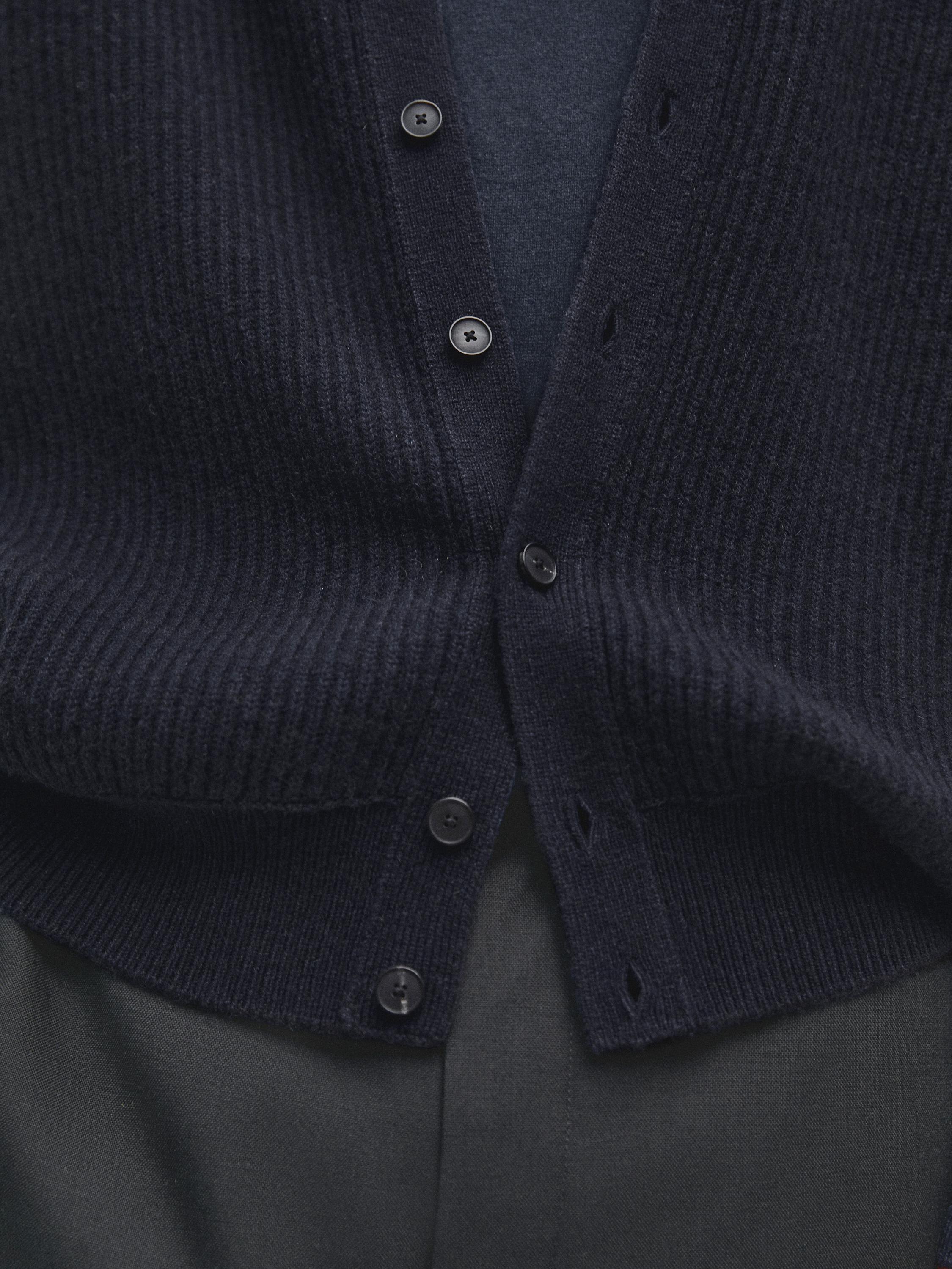 Cardigan cachemire laine